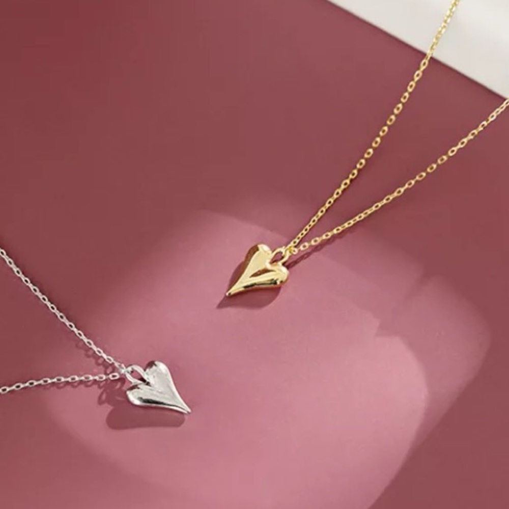 925 Sterling Silver Heart Necklace